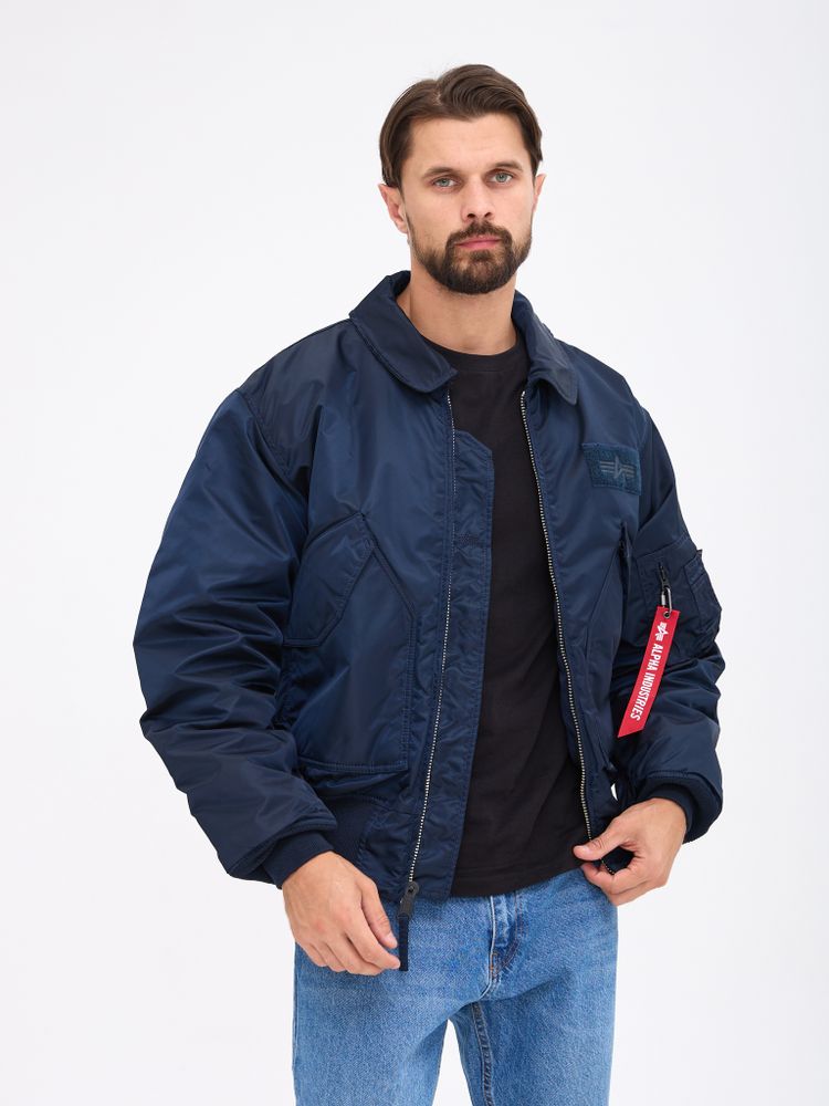 Куртка Alpha Industries CWU 45/P Replica blue (синяя)