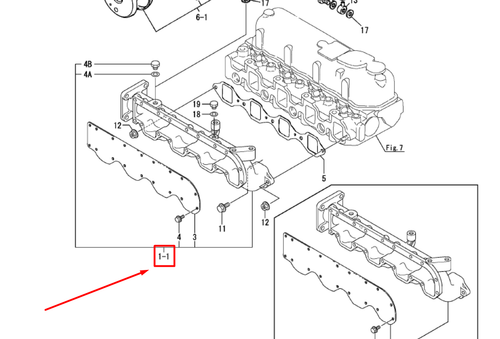 129698-12100 (129470-12100) MANIFOLD ASSY, INTAKE