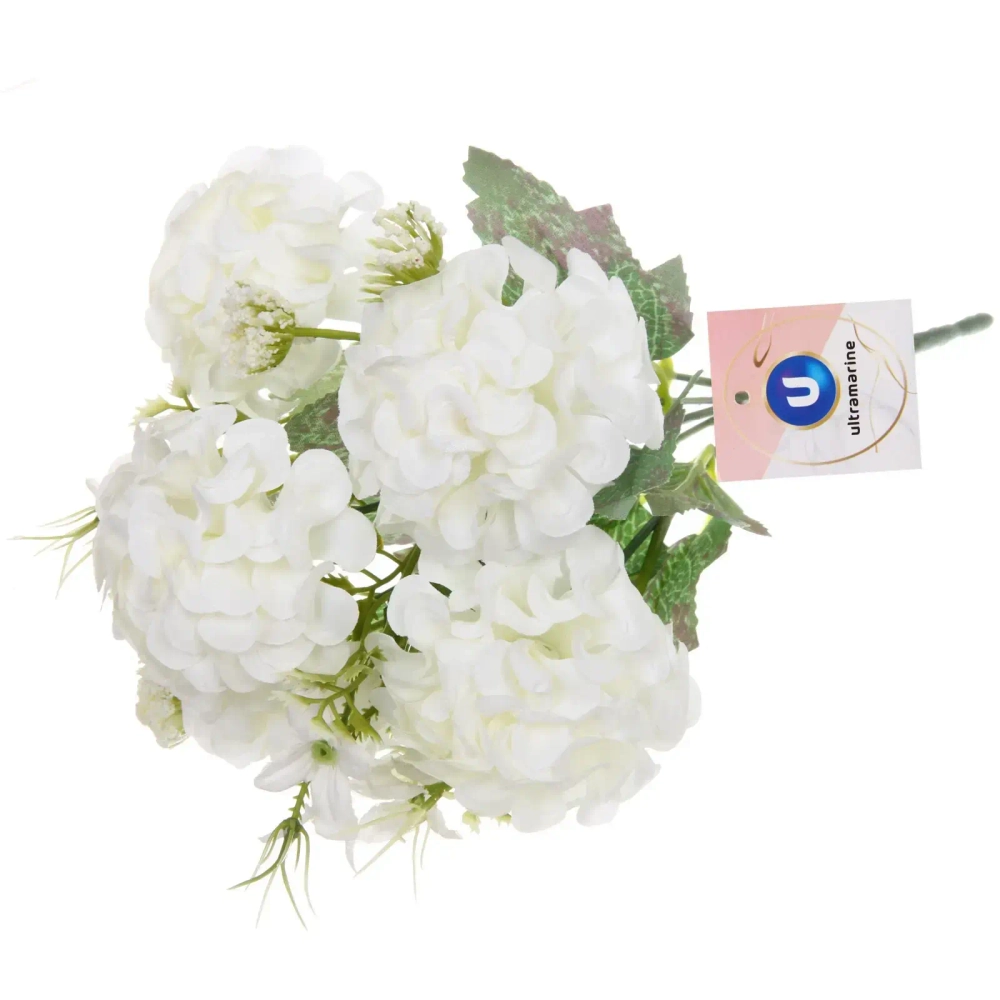 Искусственные цветы «Летнее вдохновение» Гортензия 30см цвет белый