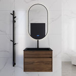 Тумба под раковину Vincea Chiara 600 подвесная, 1 выкатной ящик soft-close, C.Oak