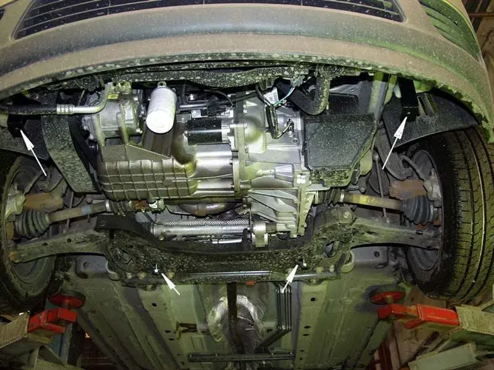 Защита картера и КПП Sheriff для Ford Fusion I Рестайлинг 2002-2012 арт.08.1302