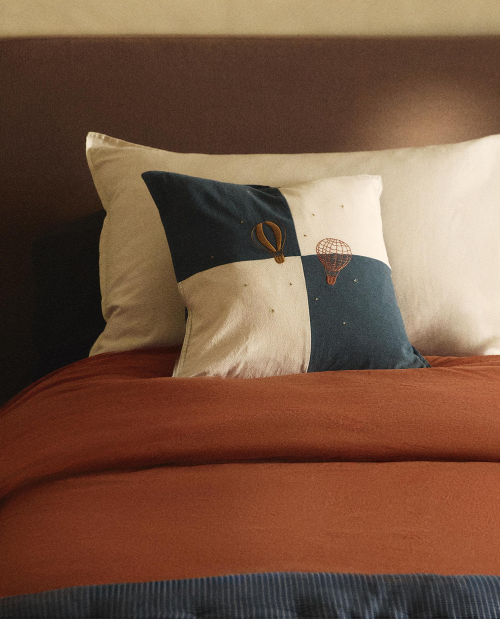 Пододеяльник Zara Home, хлопок 100%, однотонный, 2615/088
