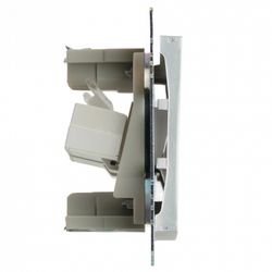 Розетка двойная Ethernet RJ-45 без рамки Stekker Катрин 50005