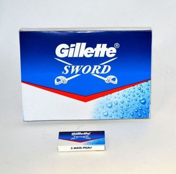Лезвия для т-образного станка Gillette Sword 5шт