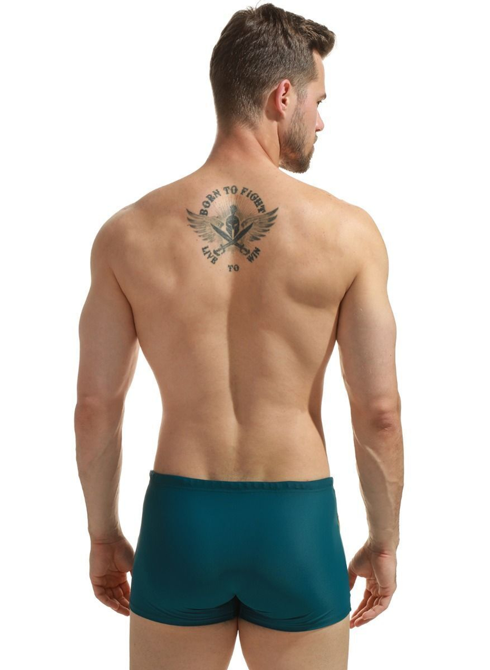 Плавки с цветными вставками по бокам (Размер: L) (Цвет: зеленый)