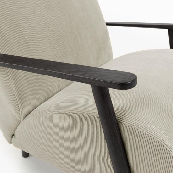 Кресло Marthan бежевое вельветовое Испания Lа Forma