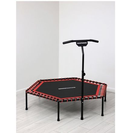 Батут для фитнеса с ручкой, без счетчика Romana 12.11.00 (розовый)