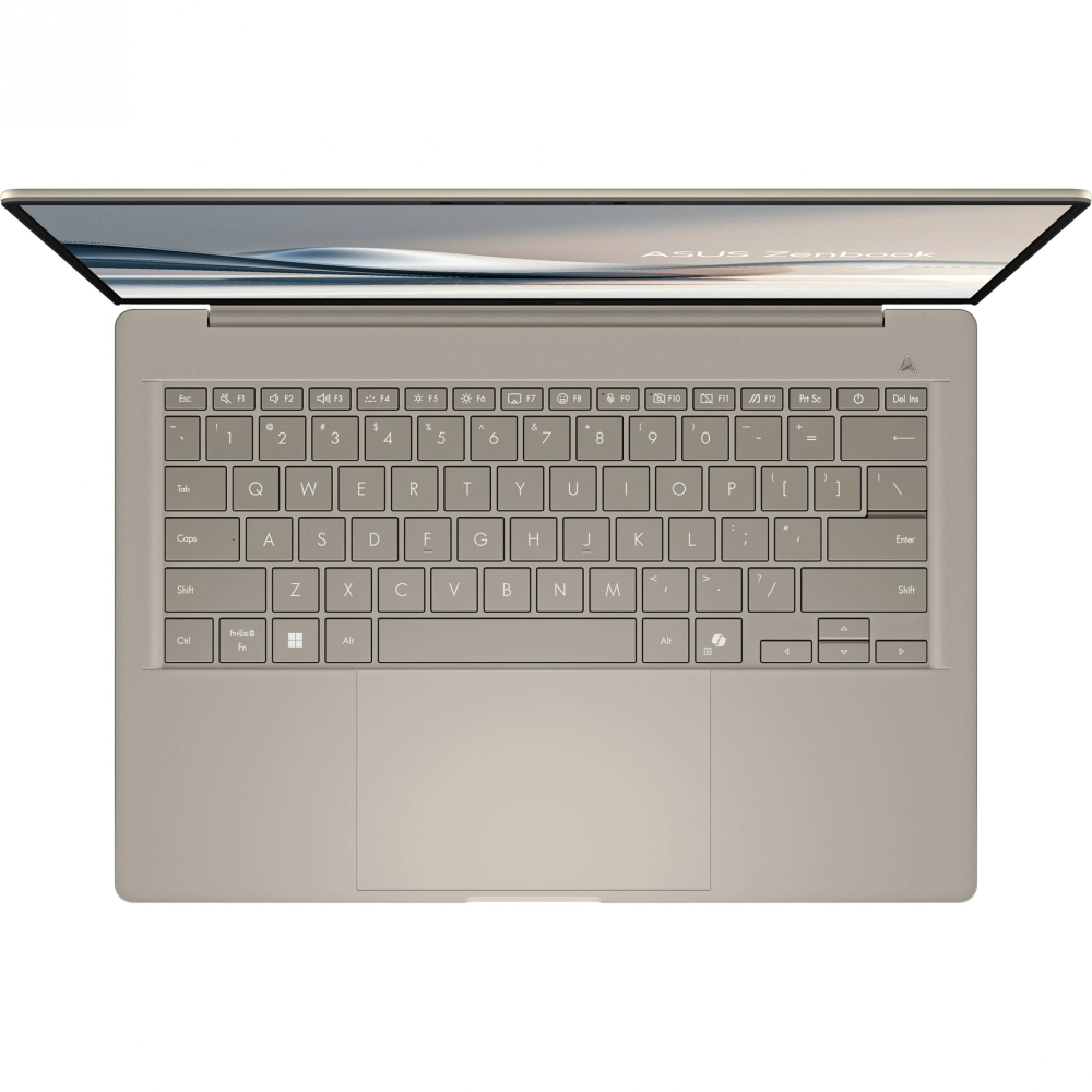 Ноутбук Asus Zenbook 14 UX3407QA-QD197W Snapdragon X X1-26-100 16Gb SSD512Gb Qualcomm Adreno 14" OLED WUXGA Win11Home beige (90NB1501-M00850)
