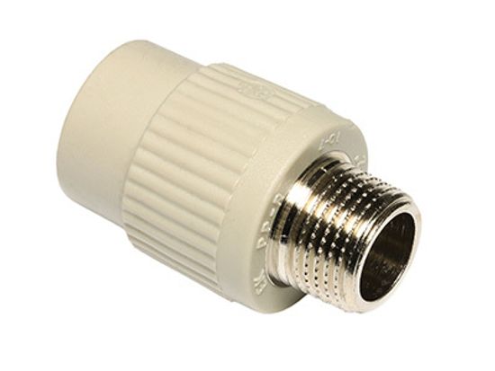 Муфта комбинированная Ekoplastik Wavin 20х1/2" НР с наружной резьбой полипропиленовая