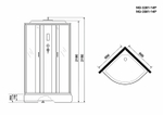 Душевая кабина Niagara Classic 90x90 NG-3501-14P без гидромассажа