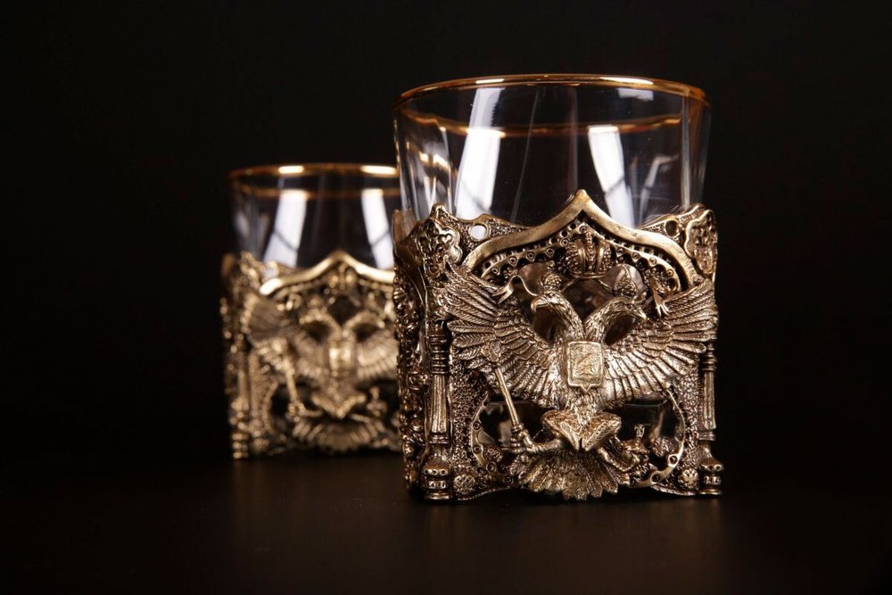 Набор стаканов для виски "Герб" 2 шт.
