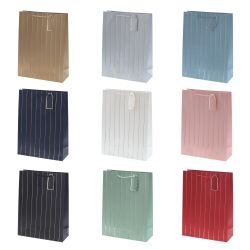 GAEM Пакет подарочный L (бумага 210г/м2, блок 12шт), L31 W12 H42 см, 9в.