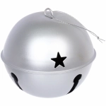 Новогодний шар «Бубенчик» 12 см, Серебро