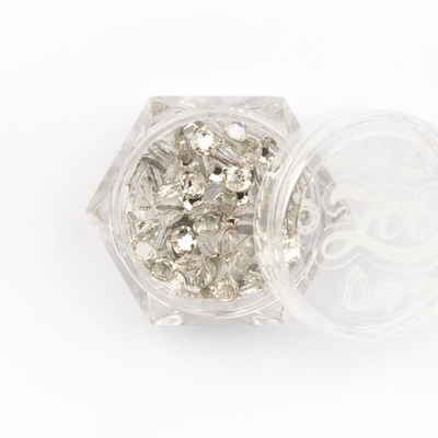 Zoo nail Стразы стеклянные прозрачные SS16 (4мм), 100шт