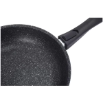 Сковорода 28*6,5см со съемной ручкой «Marble Induction» (темный мрамор) смти282а