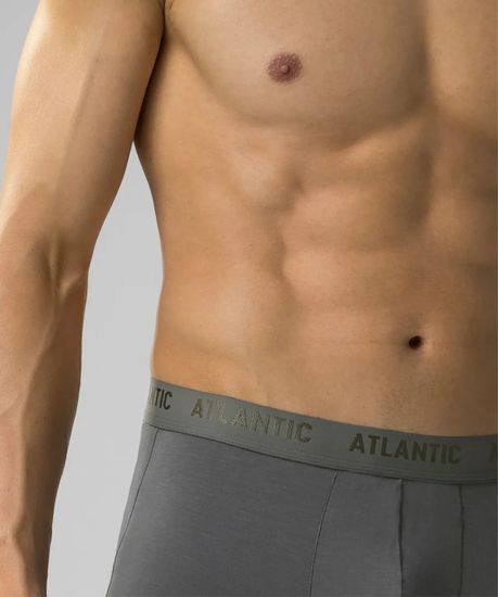 Трусы мужские боксеры Atlantic MH-1199 Pima cotton, серый