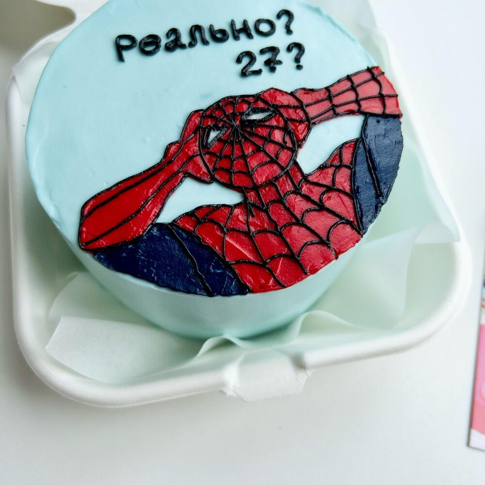 Бенто-торт «Человек Паук. Реально?»