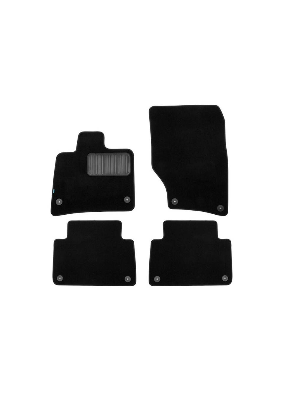 Коврики в салон для AUDI Q7 АКПП 2009-2015, внедорожник , 4 шт. (текстиль) KLEVER03041622110KH