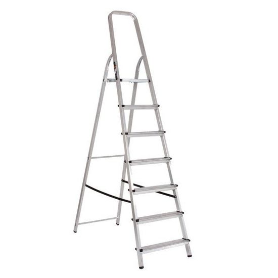 Лестница-стремянка "ВИХРЬ" 7-и ступенчатая алюминиевая (СА1х7)