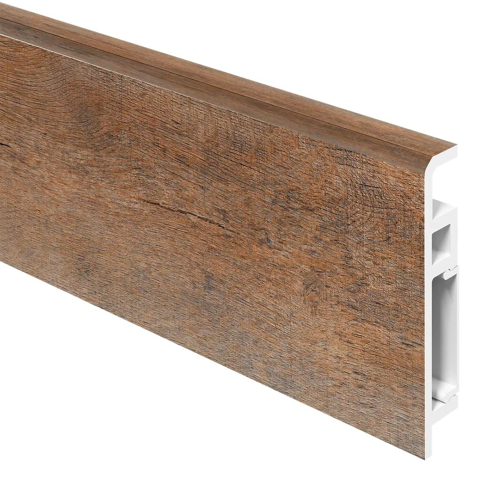 Плинтус из вспененного ПВХ Aberhof Luxe Дуб Корнуолл 70х13х2000 мм