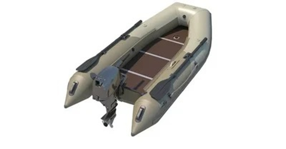 Лодка ПВХ BADGER FL 330 + 2х-тактный лодочный мотор MARINE ROCKET MR9.9PRO