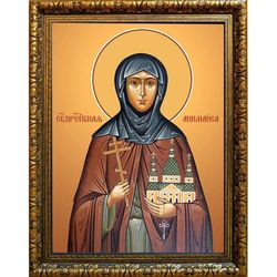 Анимаиса Острецовская преподобная монахиня. Икона на холсте.