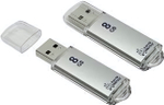 Флеш-накопитель 8 Gb Smartbuy V-Cut Silver