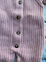 Комбинезон вязаный "Лапша" 2 предмета (Комбинезон + шапка)