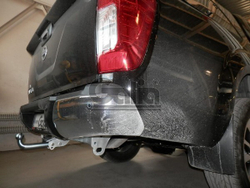 Фаркоп оцинкованный Galia N052A для Nissan Navara D40 2005-(паспорт и сертификат в комплекте)(без электрики)