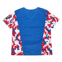 KT-2090-660 Kickbоxing T-shirt Mesh Camo adult синяя