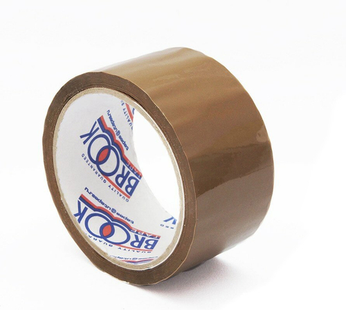 Скотч упаковочный 120м (коричневый) (54)