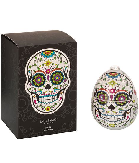 White skull, свеча Skull collection, Ladenac Milano