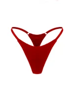 Трусики стринги из шелка MIU, Красный
