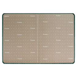 Ежедневник датированный 2026 ESCALADA, А5, 176 л., арт. 70223/ 15 САРИФ ТЁМНО-ЗЕЛЁНЫЙ (кожзам: 146x211 мм, твёрдый переплёт с поролоном, материал обложки: искусственная кожа "Сариф"; декор: блинтовое тиснение; способ крепления блока: ниткошвейный; вн