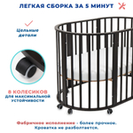 Кроватка МИШКА 7 в 1 МАЯТНИК