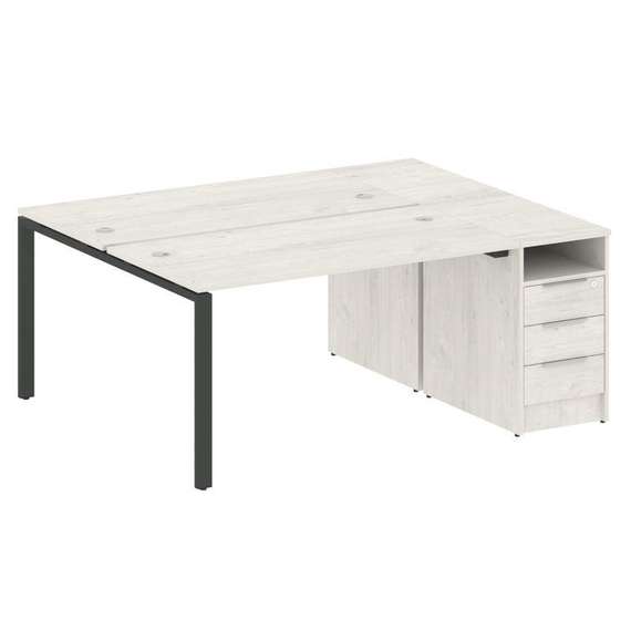 Метал Систем Рабочая станция с тумбой на П-образном м/к БП.РС-СТП-2.3