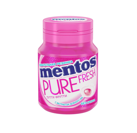 Жевательная резинка Mentos Pure Fresh вкус тутти-фрутти, 54 г