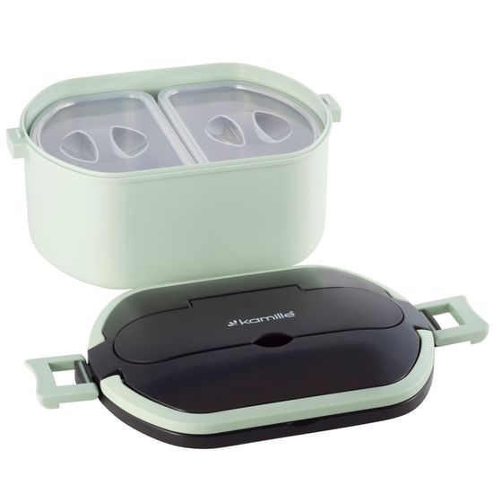 Ланч бокс 750 мл. Kamille KM 2138 (пластик, нержавеющая сталь)