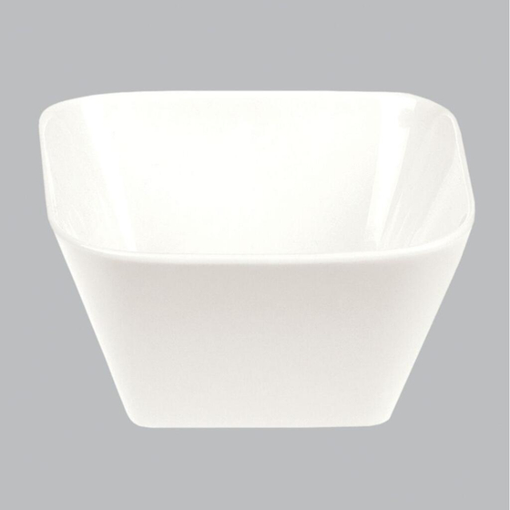 Салатник 800 мл 15*15 см h7,5 см квадратный белый фарфор P.L. Proff Cuisine [6]
