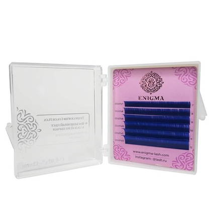 Синие Blue ресницы Enigma MIX - 6 линий