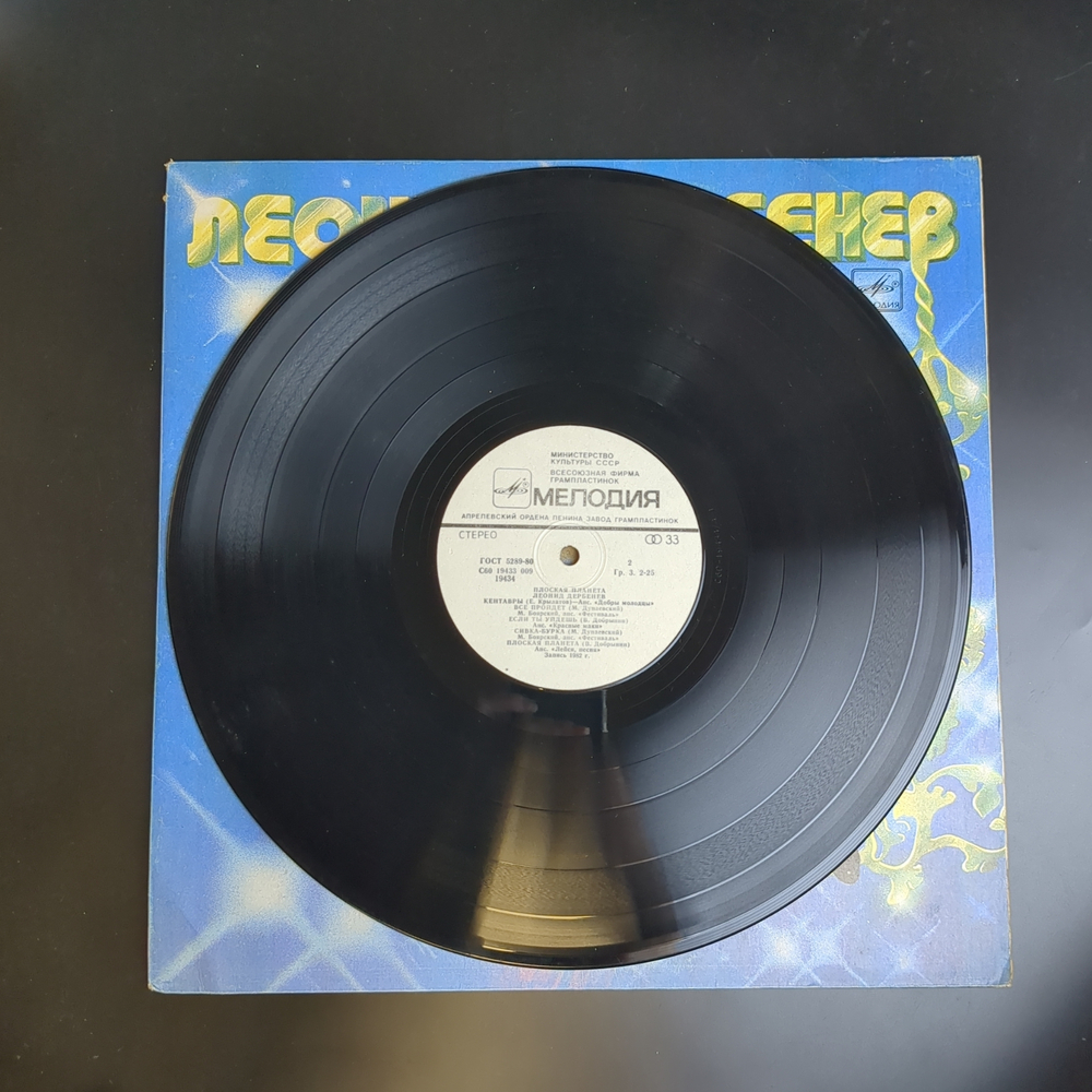 LP Леонид Дербенев - Плоская планета. Виниловая пластинка 12 дюймов. Мелодия СССР 1983 год.