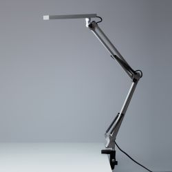 Настольный светильник ЭРА NLED-507-8W-W светодиодный на струбцине белый | Светодиодные настольные лампы
