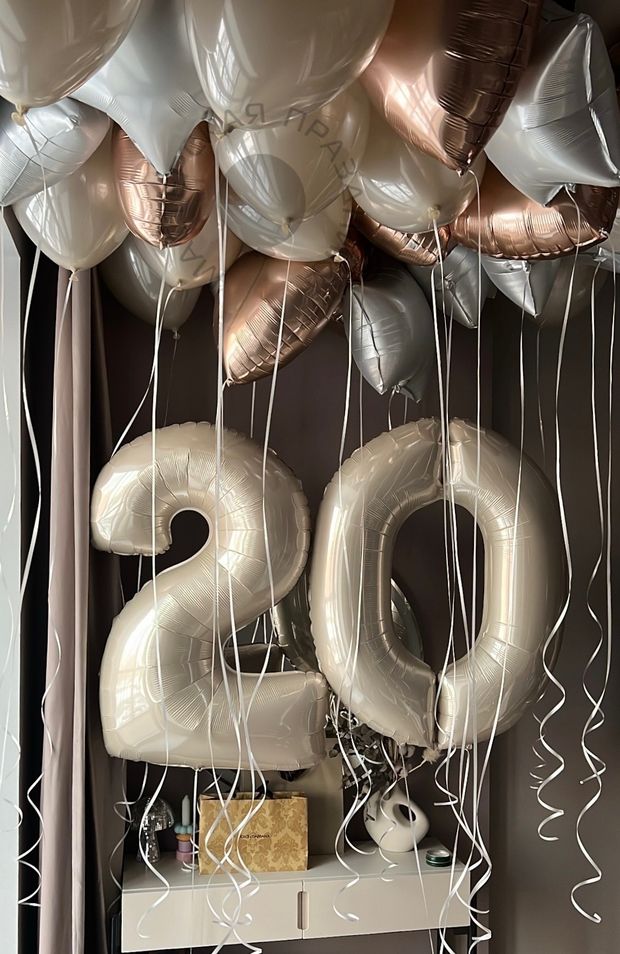 Воздушные шары на 20 лет №8271