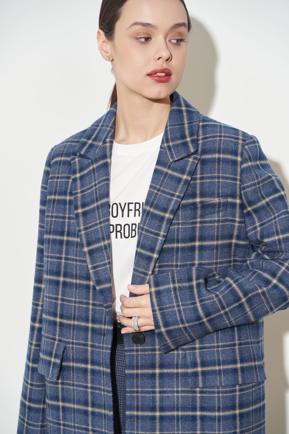 ПИДЖАК В КЛЕТКУ СИНИЙ|СВЕТЛО-ЖЕЛТЫЙ