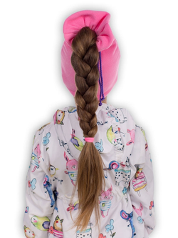 Шапка флисовая с отверстием для кички Николь