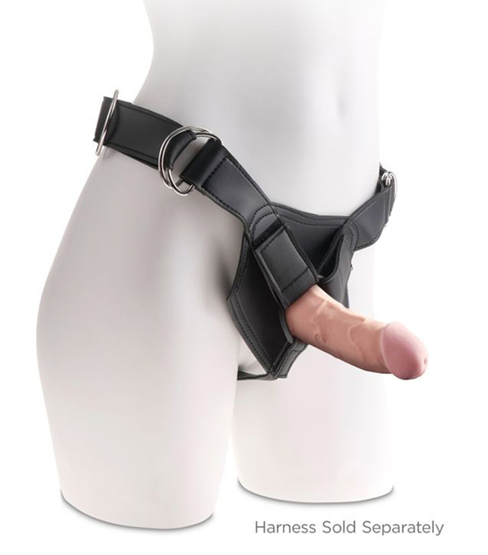 Телесный фаллоимитатор-реалистик 18,4см на присоске PipeDream King Cock Plus 6 Triple Density Dildo Cock Flesh 5713-21