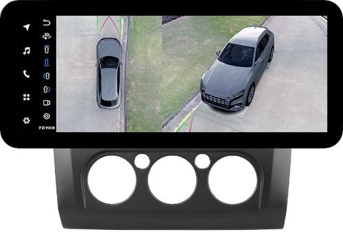 Магнитола для Ford Focus 2 2004-2011 (кондиционер, рамка черная) - Teyes LUX ONE 360 монитор 12.3" 2K QLED на Android 10, Быстрая, CarPlay, 4G SIM-слот, 4 камеры в комплекте