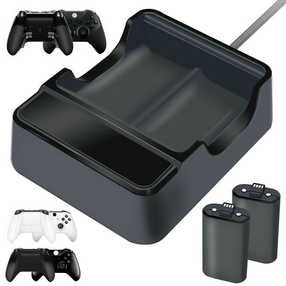 Twin charging dock station + 2 Battery for Xbox One