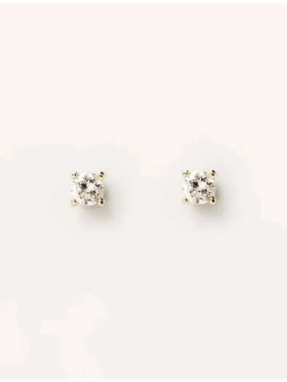 Серьги Solitaire Золото 750 пробы