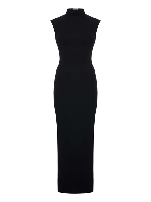 Платье-макси с кап-рукавом biflex